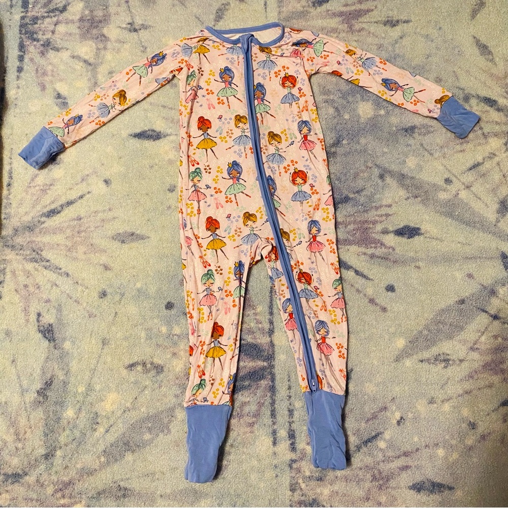 Little Sleepies OG LS Prima Ballerina Ballet Bamboo Zippy 18-24M